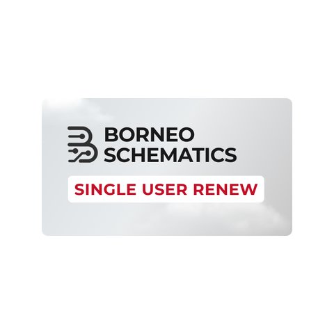 Renovación de activación Borneo Schematics 1 usuario 12 meses 
