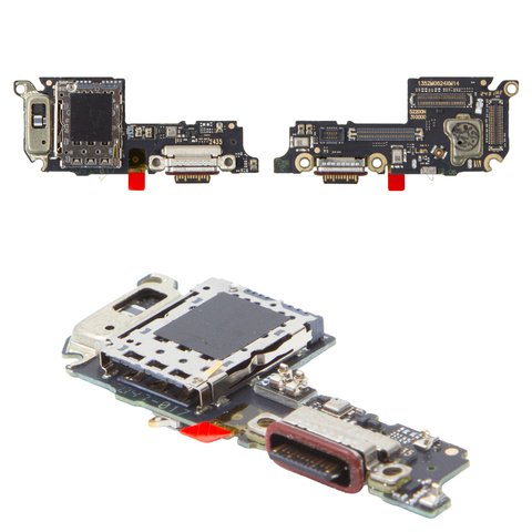Cable flex puede usarse con Xiaomi 14, del conector de carga, con componentes, Original PRC , placa del cargador