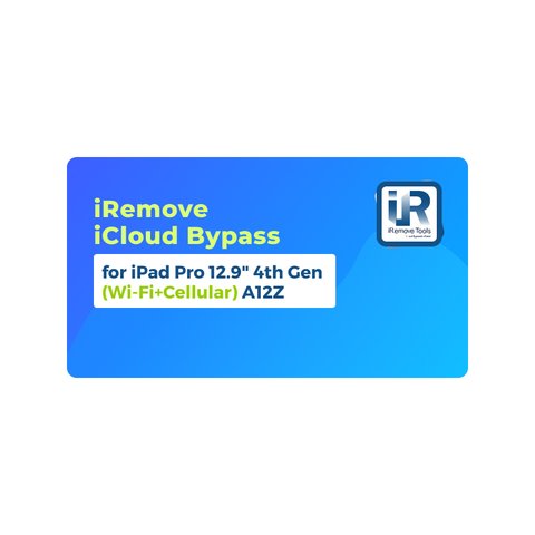 iRemove iCloud Bypass para iPad Pro 12.9 inch 4th Gen Wi Fi+Cellular  A12Z
