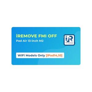 iRemove FMI OFF iPad Air 13 inch M2 solamente modelos WiFi [iPad14,10]