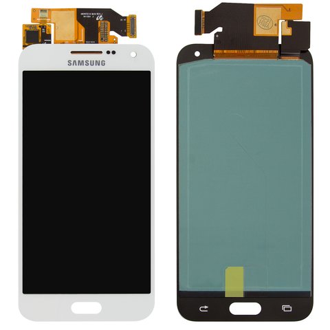 Дисплей для Samsung E500 Galaxy E5; Samsung, білий, Оригінал переклеєне скло 