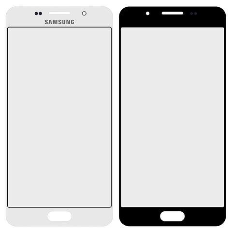 Скло корпуса для Samsung A5100 Galaxy A5 2016 , A510F Galaxy A5 2016 , A510FD Galaxy A5 2016 , A510M Galaxy A5 2016 , A510Y Galaxy A5 2016 , Original PRC , 2.5D, біле