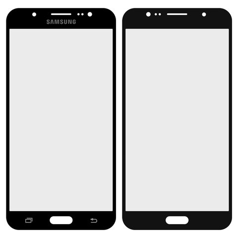 Скло корпуса для Samsung J710F Galaxy J7 2016 , J710FN Galaxy J7 2016 , J710H Galaxy J7 2016 , J710M Galaxy J7 2016 , чорне