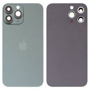 Задняя панель корпуса для iPhone 13 Pro Max, зеленая, со стеклом камеры, alpine Green, small hole