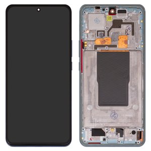 Дисплей для Xiaomi 12T, 12T Pro, синий, с рамкой, Original PRC , 22081212UG, 22081212G, 22071212AG