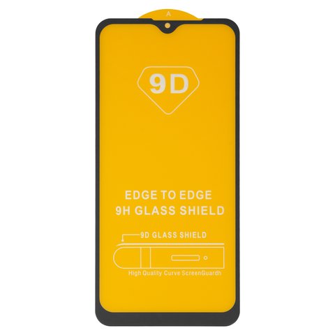 Защитное стекло для Realme C2; Oppo A1k, совместимо с чехлом, Full Glue, без упаковки , черный