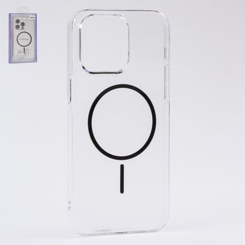 Чехол Fully PC MagSafe для iPhone 15 Pro Max, прозрачный, бесцветный, магнитный, пластик