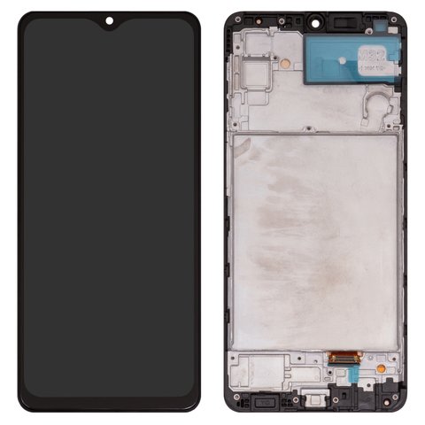 Дисплей для Samsung M325 Galaxy M32, черный, с рамкой, Сopy, с широким ободком