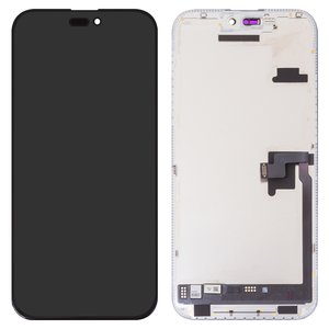 Дисплей JCID для iPhone 16 Pro Max, черный, с рамкой, HC, без ошибки, OLED  hard diagnosable