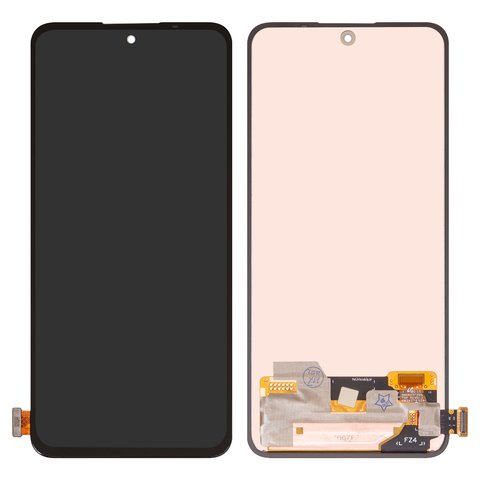 Дисплей для Xiaomi Redmi Note 14 4G, черный, без рамки, Оригинал переклеено стекло , 161.5mm, 24117RN76E, EU version