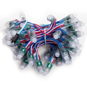 Светодиодный пиксель RGB (50 шт., WS2811, DC 5 В, 12 мм, IP68) Светодиодный пиксель RGB (50 шт., WS2811, DC 5 В, 12 мм, IP68)