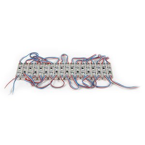 Juego de módulos LED (WS2811, todo color, 3 diodos LED SMD5050, 75×15×4 mm, IP67, 20 pcs.) Juego de módulos LED (WS2811, todo color, 3 diodos LED SMD5050, 75×15×4 mm, IP67, 20 pcs.)